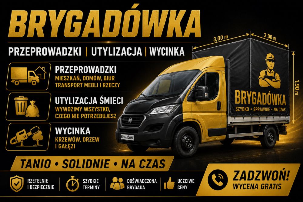 Przprowadzki tanio Utylizacja Śmieci sprzątanie działek wycinka krzewów małych drzew
