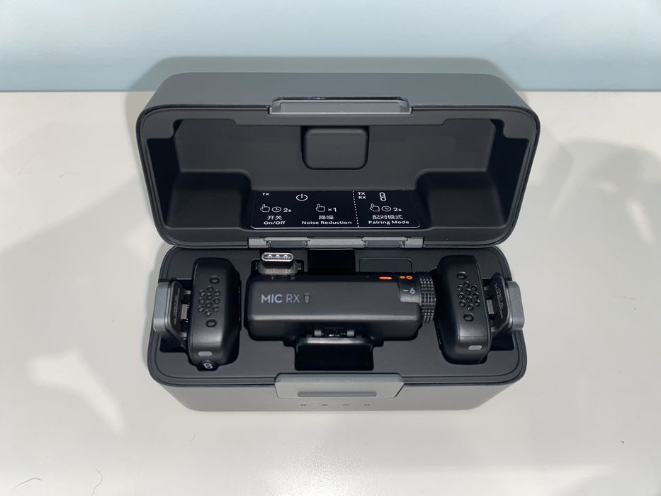 DJI Mic Mini — 2 TX + 1 RX + Estojo — NOVO, NUNCA USADO