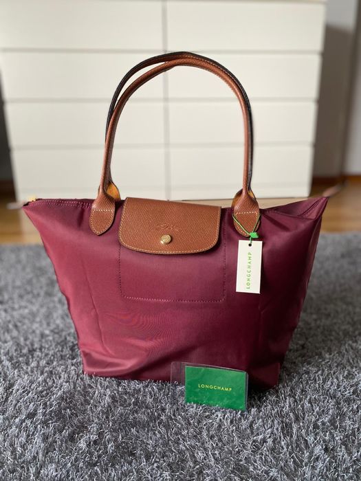 Mala longchamp Le Pliage Bordeaux Tamanho L