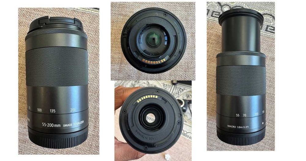 Canon EOS M10 + 15-45mm + 55-200mm + Bolsa + 2 Baterias (COMO NOVO)