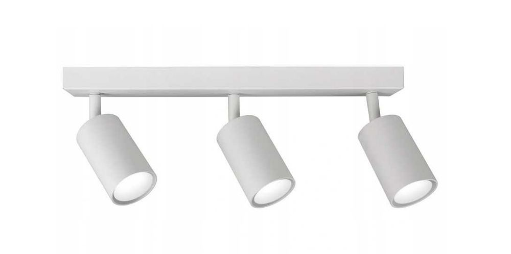 Lampa sufitowa 3-punktowa regulowana biała