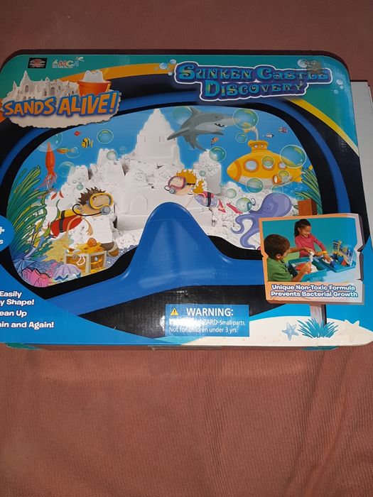 Кинетический песок мини песочница sands alive