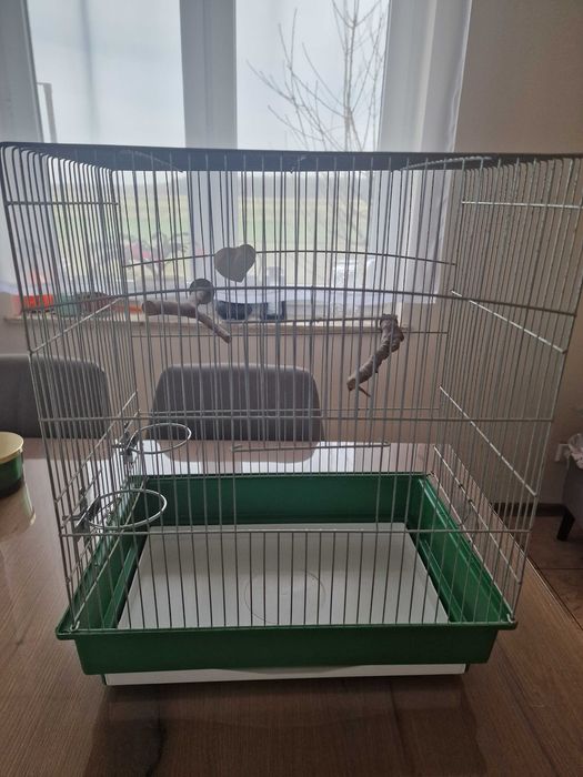 Używana klatka dla ptaka