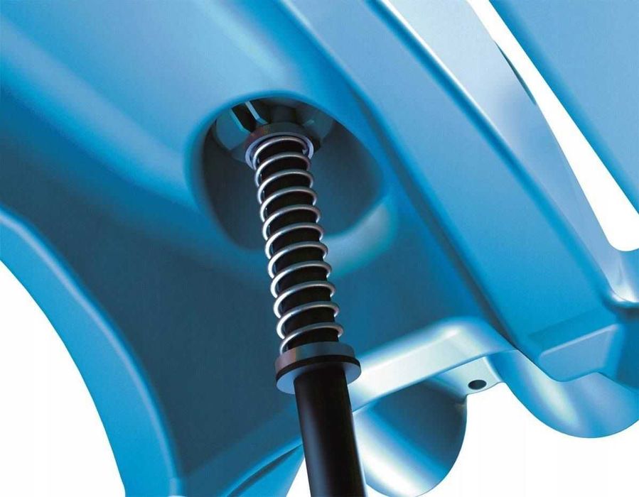 Plastikowe sanki auto DRIVE CONTROL niebieski ślizg