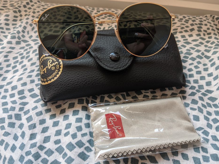 Óculos Ray-Ban original "Round Metal" novo (ler descrição)