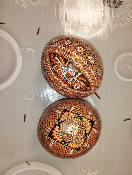 Писанки на страусиних яйцях