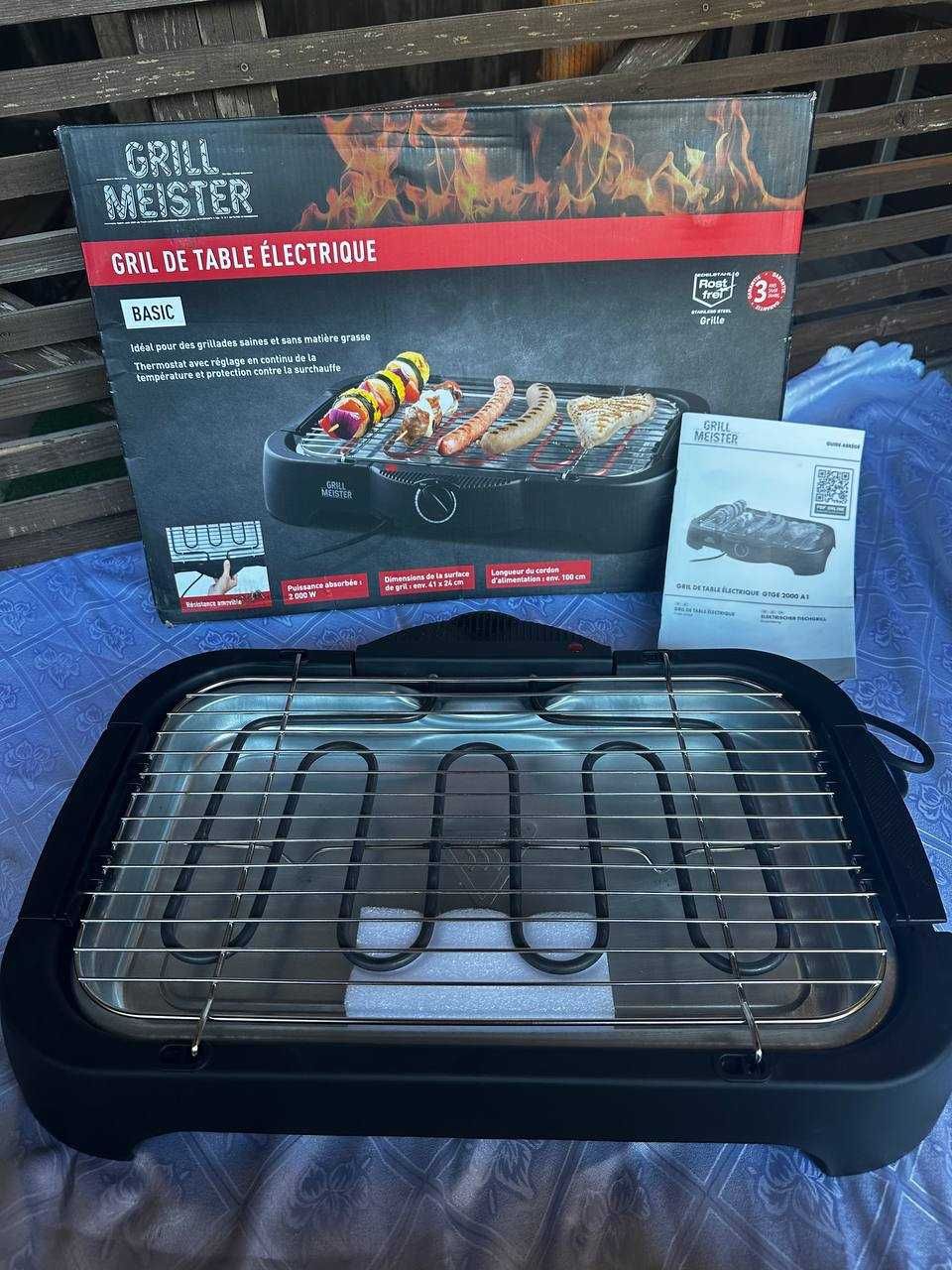 Гриль электрический настольный Grill Miester GTGE 2000 A1: 1 400 грн. -  Прочая техника для кухни Одесса на Olx