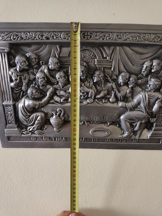 Quadro Última Ceia de Jesus em Metal