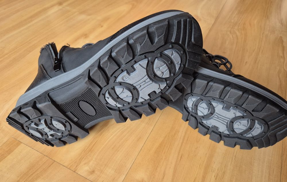 Czarne buty męskie ocieplane - Cabin shoes r.41