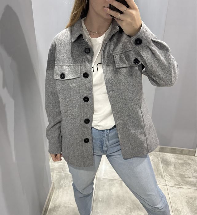 Szara kurtka koszulowa S 36