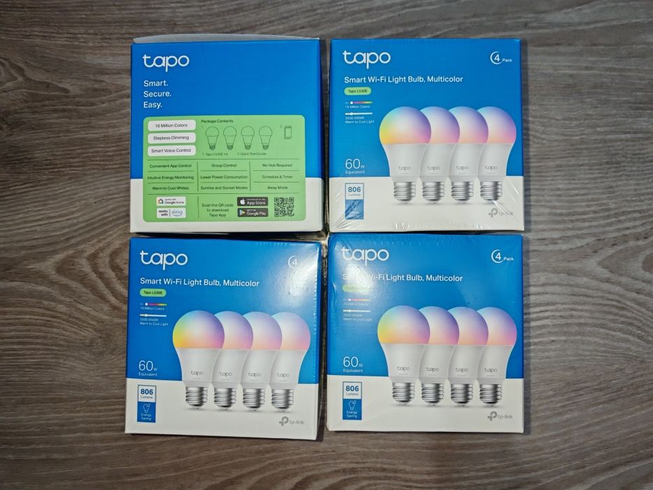 Pack 4 Lâmpadas Tapo 530E