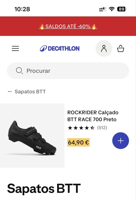 Sapatos BTT Rockrider Race 700 NOVOS