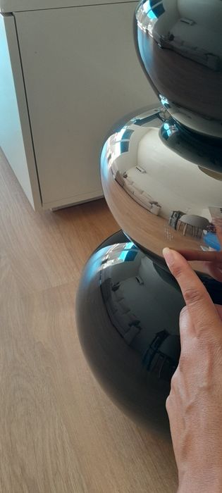 Candeeiro de pé estilo seixos