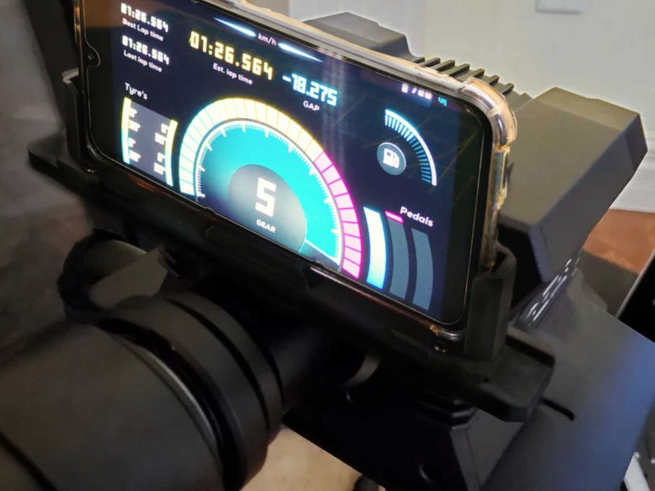 Zestaw kierownica Moza R3 R5 R9 R12: Uchwyt dla telefonu + osłonka