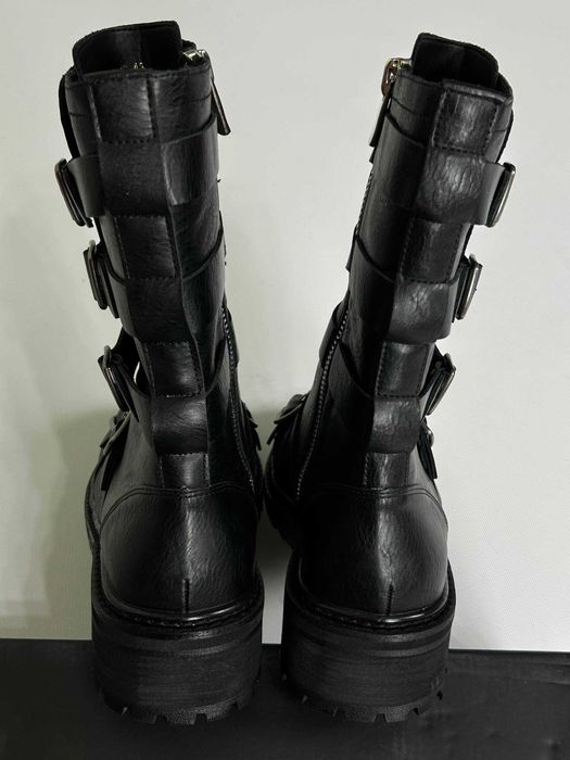Черевики indie sleeze казаки hedi boy archive boots black архив чорні