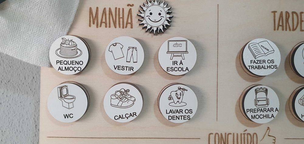 Quadro Rotinas e Emoções Personalizado