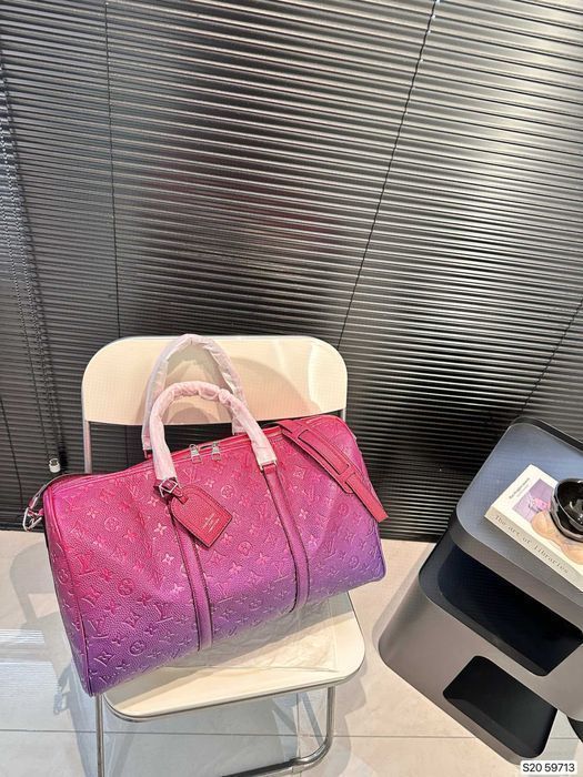 LOUIS VUITTON KEEPALL сумка мужская зеленая унисекс розовая спортивная