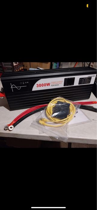 Inversor 2000w 4000w pico Onda Pura 12v ou de 24v saída 230v 50Hz