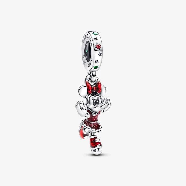 Pendente Patinagem no Gelo Minnie Disney Pandora Prata de Lei 925 Novo