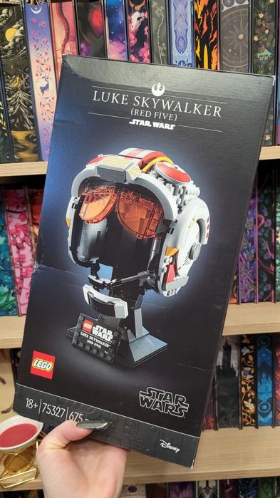 Lego 75327 star wars Luke Skywalker red five kolekcja hełmów