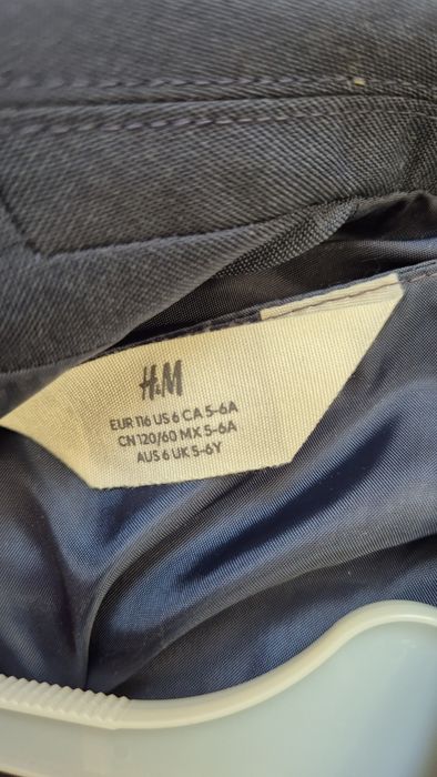 Garnitur dla chłopca h&m 3 el. 116 5-6 lat