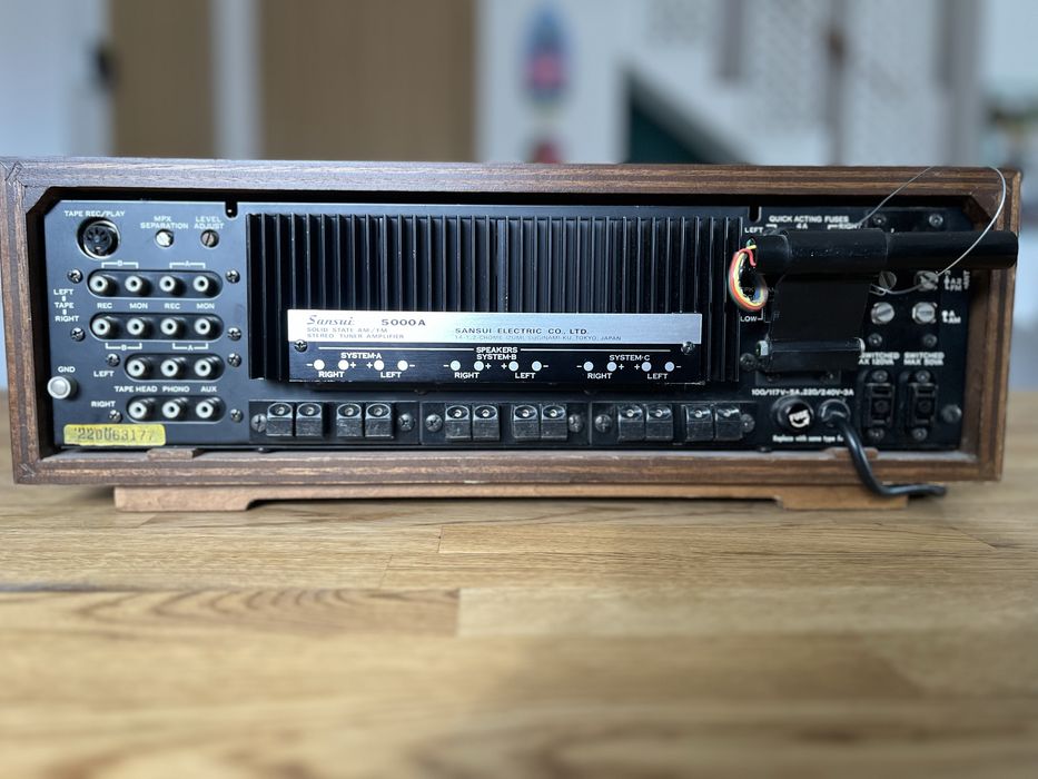 Amplituner wzmacniacz vintage Sansui 5000a + streamer Taga TWA-10B