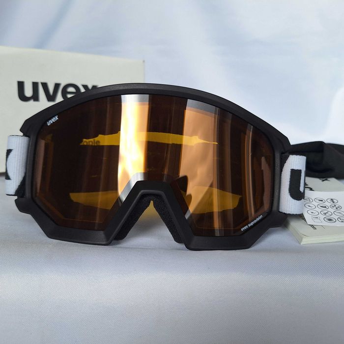 Gogle narciarskie Uvex Athletic LGL Black Matt S2
