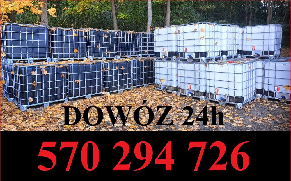 Mauser 1000L mauzer  zbiornik deszczówkę wodę CZARNY, BIAŁY |DOWÓZ|