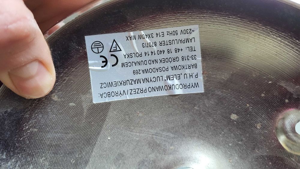 Lampa sufitowa Luster