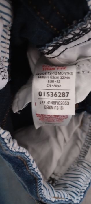 Spodnie+ bluzeczka zestaw m&s ted baker 9-18m