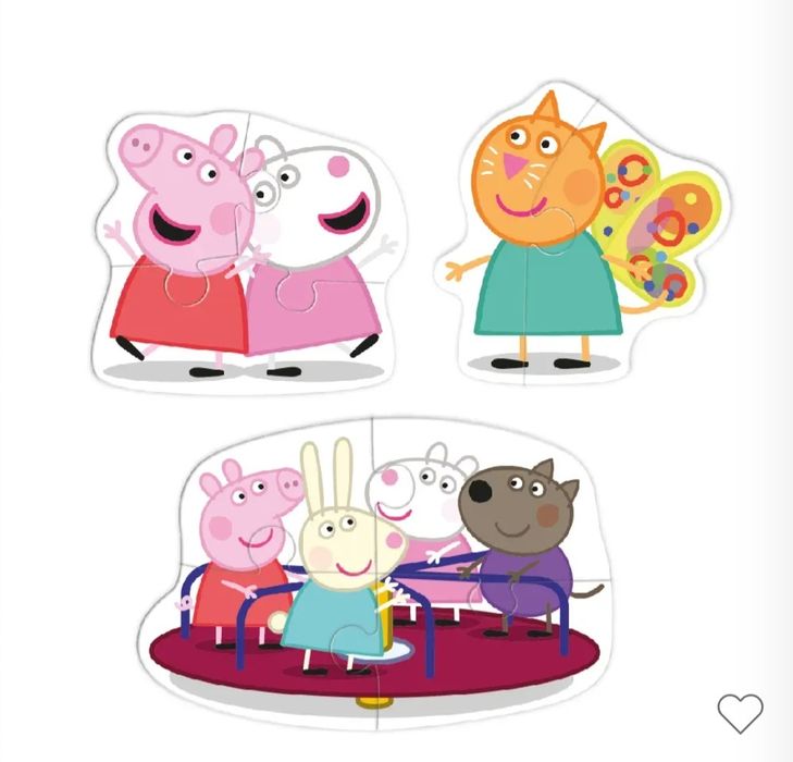Пазл 3в1 Peppa Pig Dodo 200339,пазлы Свинка Пеппа,пазл додо 200339