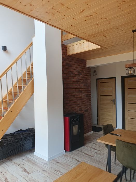 Domek nad Jeziorem Grabowo z jacuzzi-balia oraz sauną.