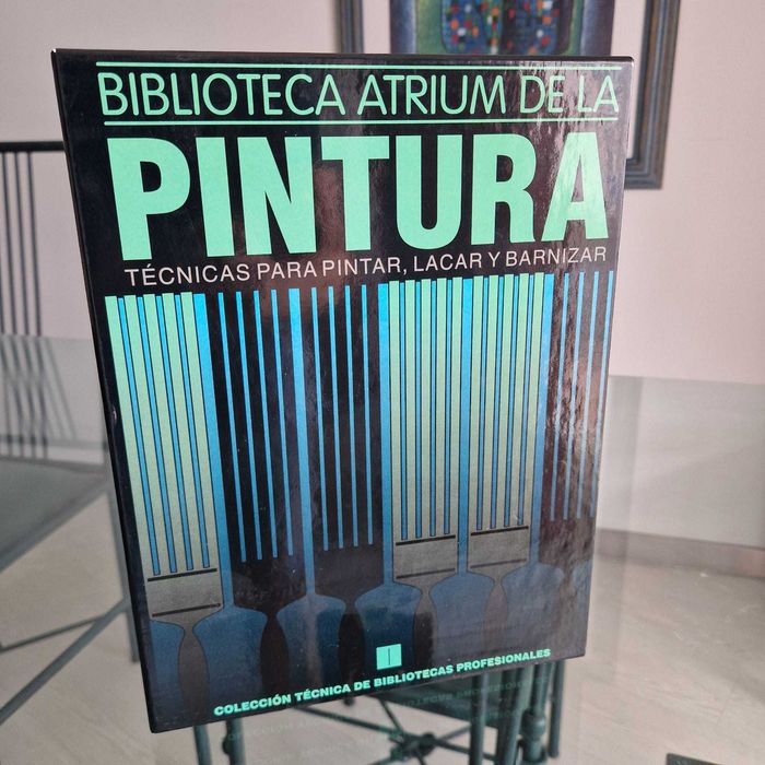 Biblioteca Atrium de la Pintura - Técnicas para Pintar, Lacar y Barnizar - 5 Volumes Completos c/ Caixa (Espanhol)