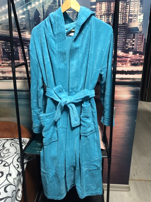 Халат жіночій флісовий з капюшоном