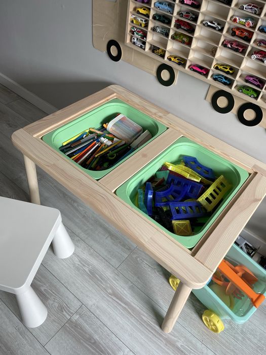 Stolik IKEA Flisat 83x58 + krzesełko IKEA Mammut ZESTAW dla dziecka