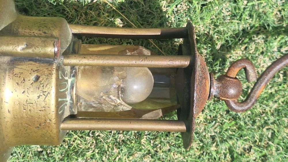 Candeeiro lamparina luz gasometro mineiro