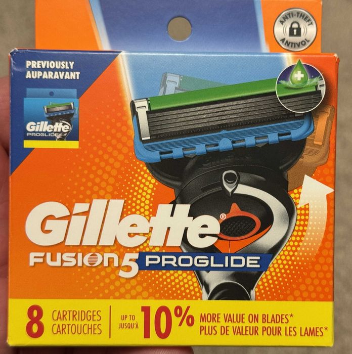 Оригинал США 100% лезвия Gillette Fusion 5 Proglide 4шт