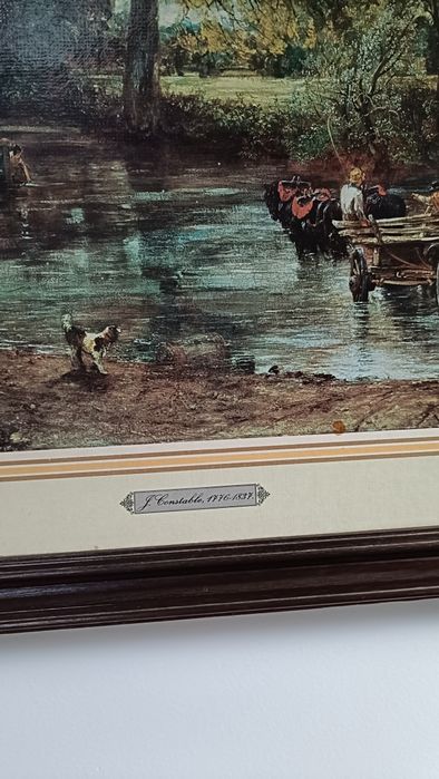 Reprodução de Pintura de John Constable, intitulada The Hay Wain