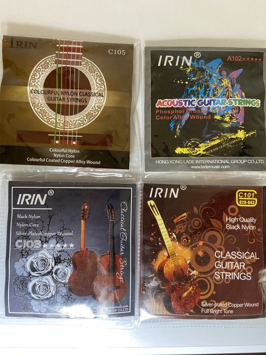 Струны металические нейлоновые классические акустическик электрогитары