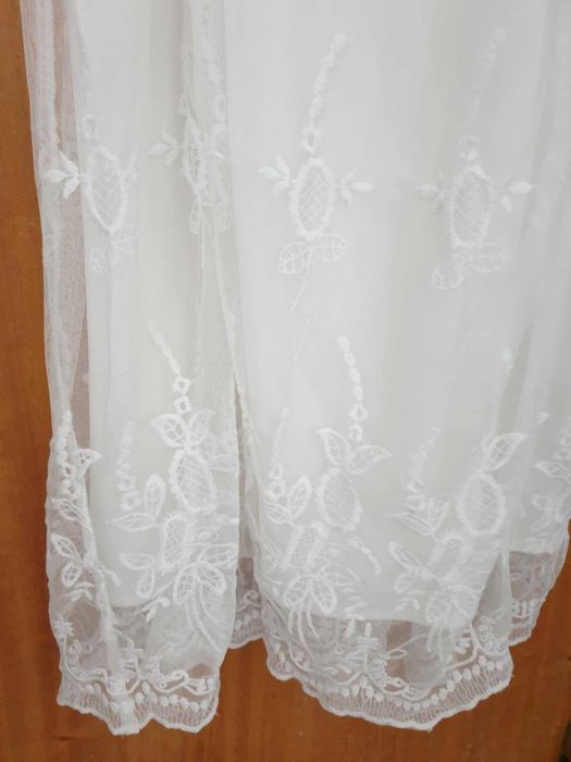 Vestido longo bordado