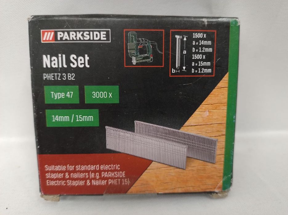 Zestaw gwoździ typ 47 , 14-15 mm Parkside