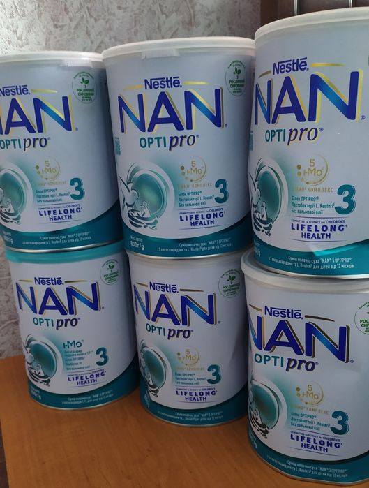 Nan optipro 3 по 800 грам та 1 кг