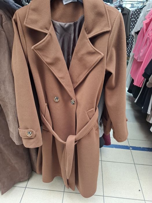 Płaszcz midi,jodełka