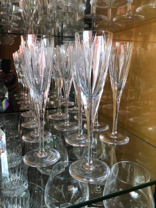 Serviço de cristal Atlantis como novo + Cristaleira