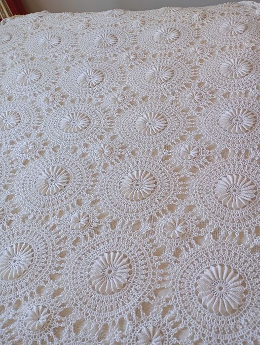 Colcha em renda de algodão