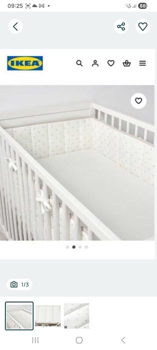Protector de berço ikea len