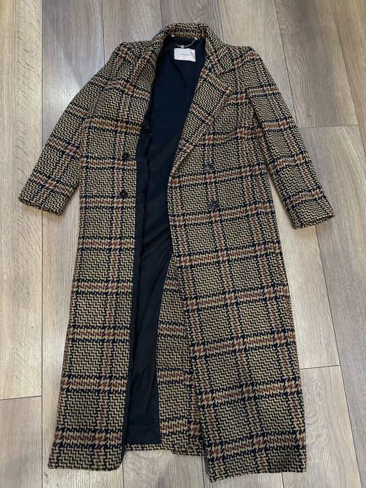 Płaszcz twinset w kratę
