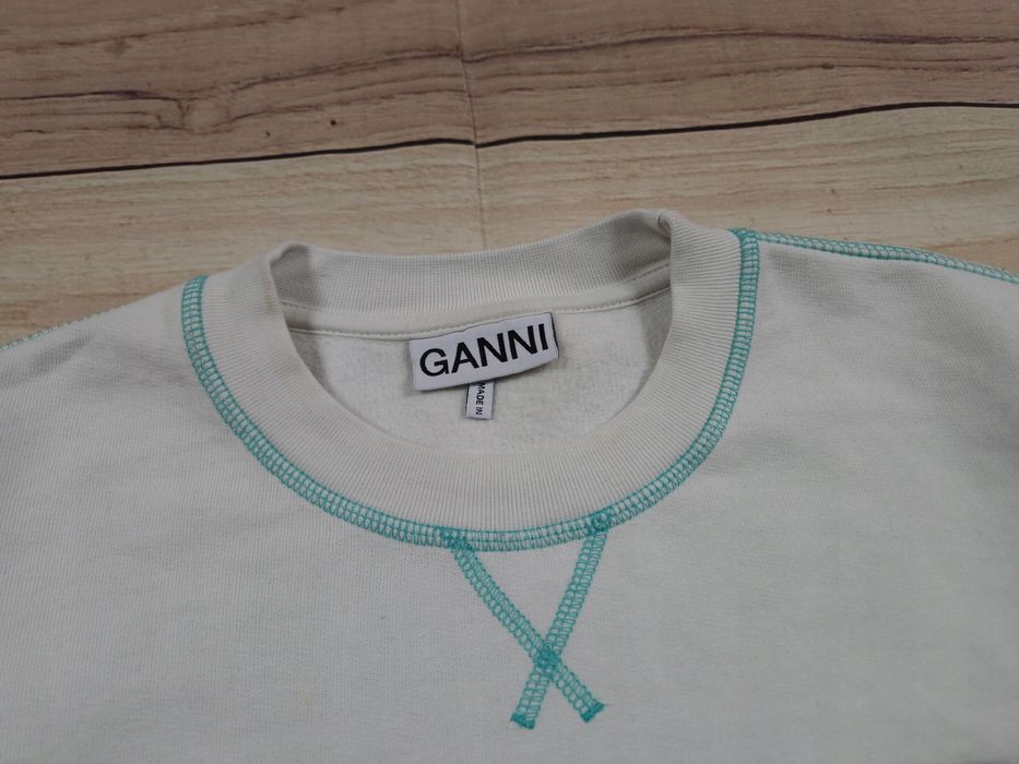 GANNI Isoli Rock sweatshirt Bluza Damska Logowana r. L