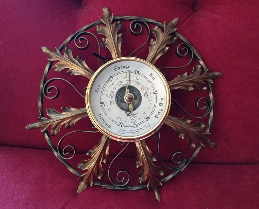 Barometr Shortland SB angielski 27cm metal i mosiądz