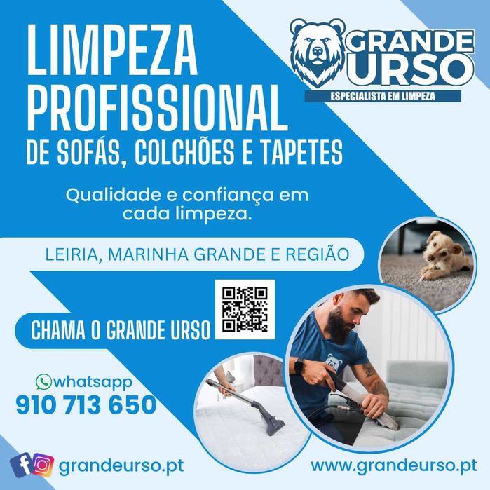 Limpeza de Sofás, Colchões Tapetes em Pombal e Região.